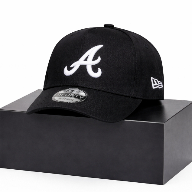 Topi Baseball Unisex Katun Bordiran Tebal Logo A Lingkar 58-60cm Putih Hitam COD