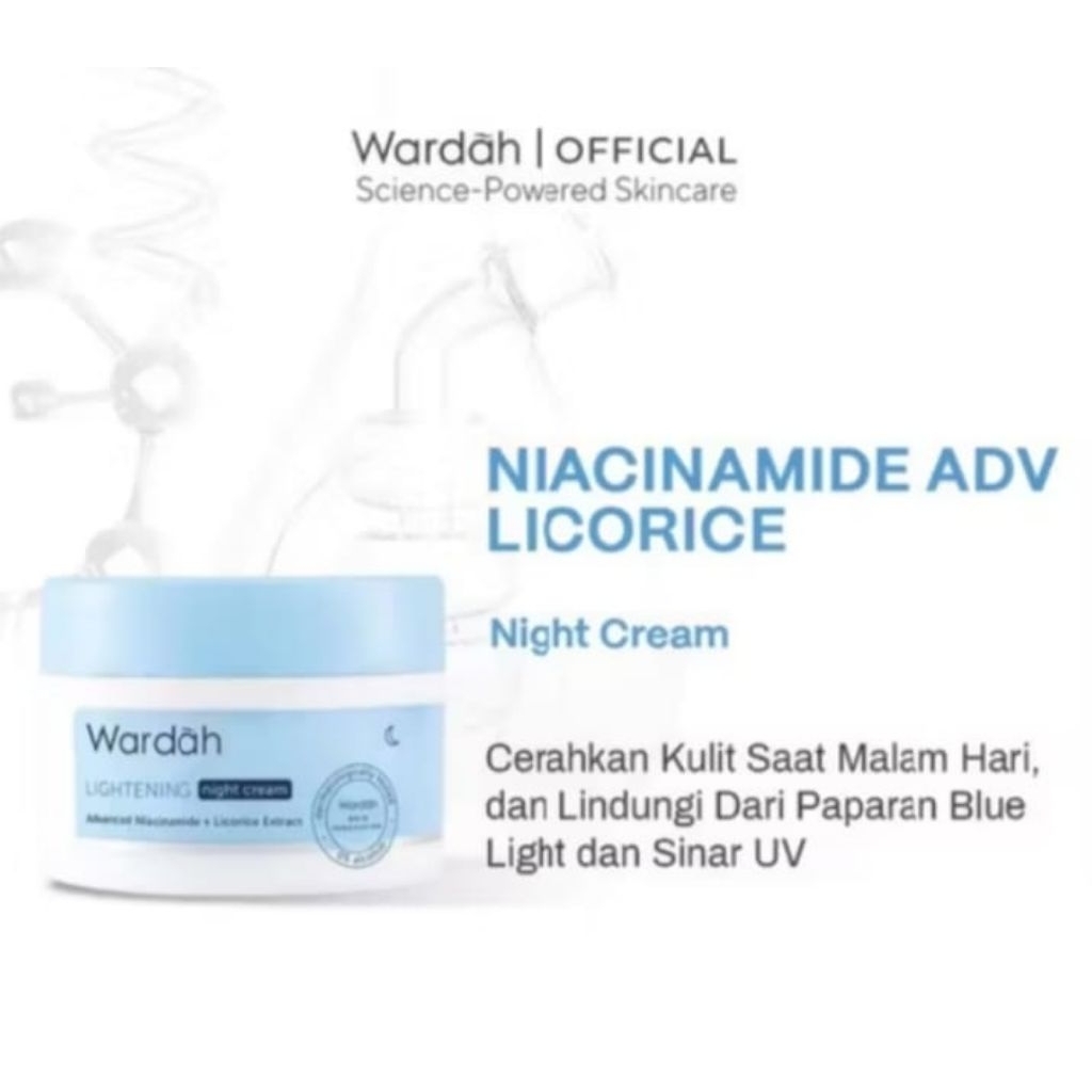 Wardah Whetening Night Cream Krim Malam Wardah
