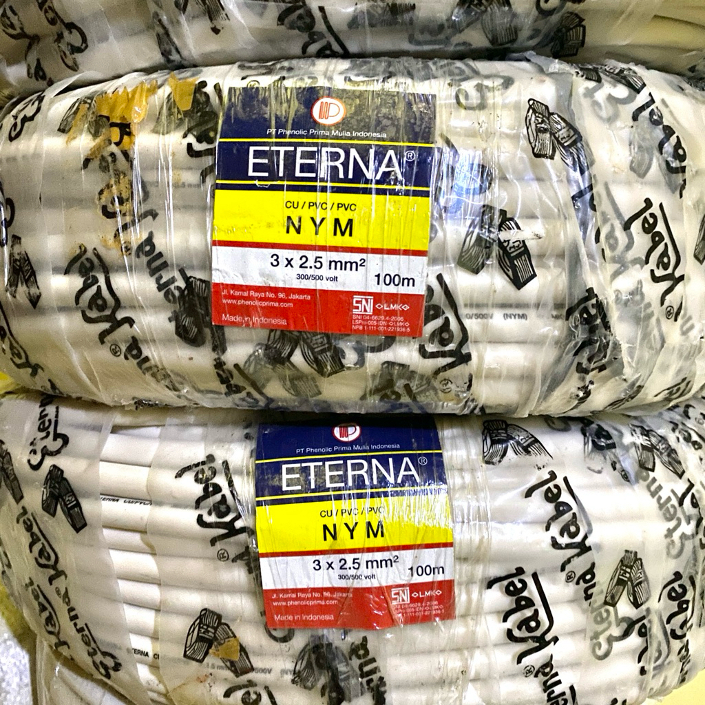 ETERNA Kabel NYM 3x2,5 mm 50 100 meter Original Eterna