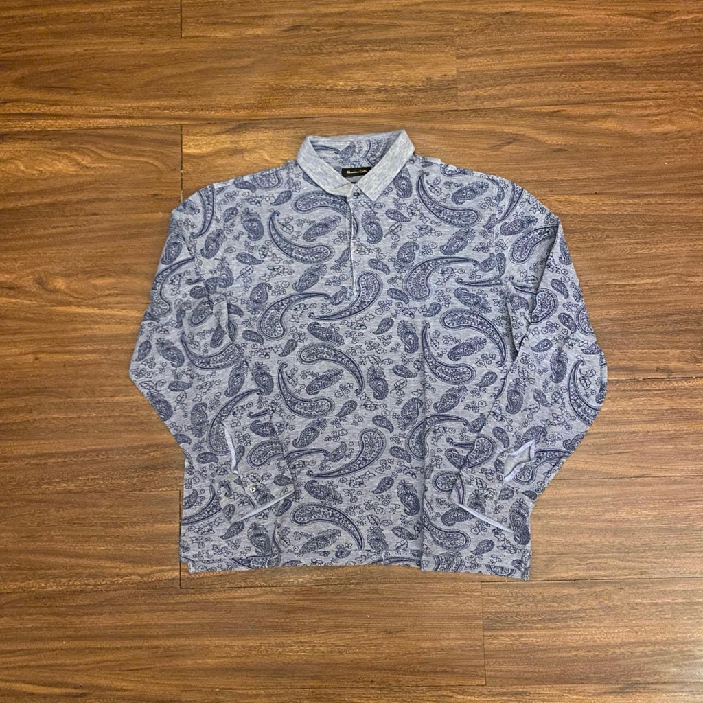Massimo Dutti Motif Polo LongSleeve Second Preloved