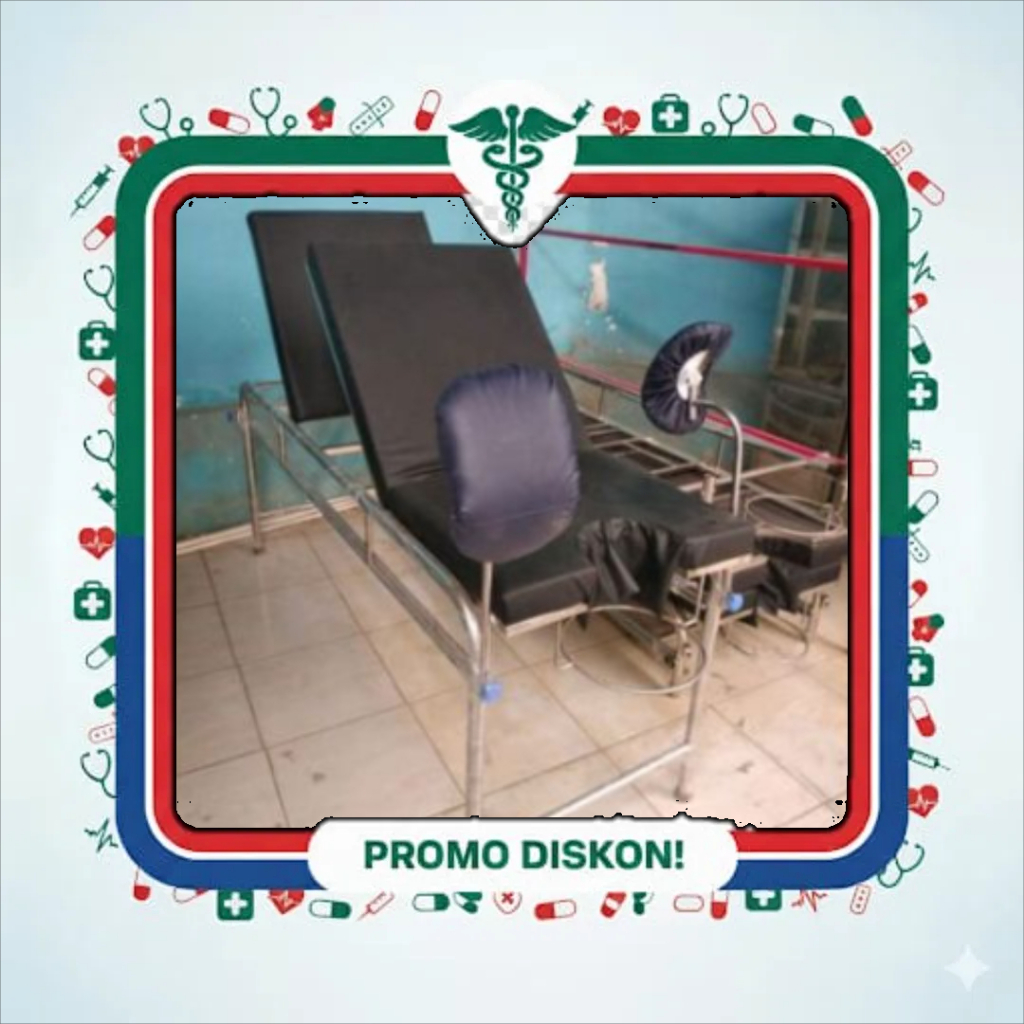 Bed Gyn Stainless / Kasur Gyn Rumah / Kursi Periksa Ginekologi Stainless