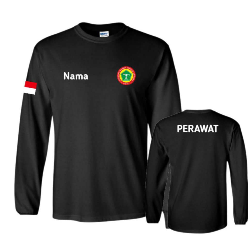 KAOS LENGAN PANJANG PERAWAT INDONESIA free NAMA