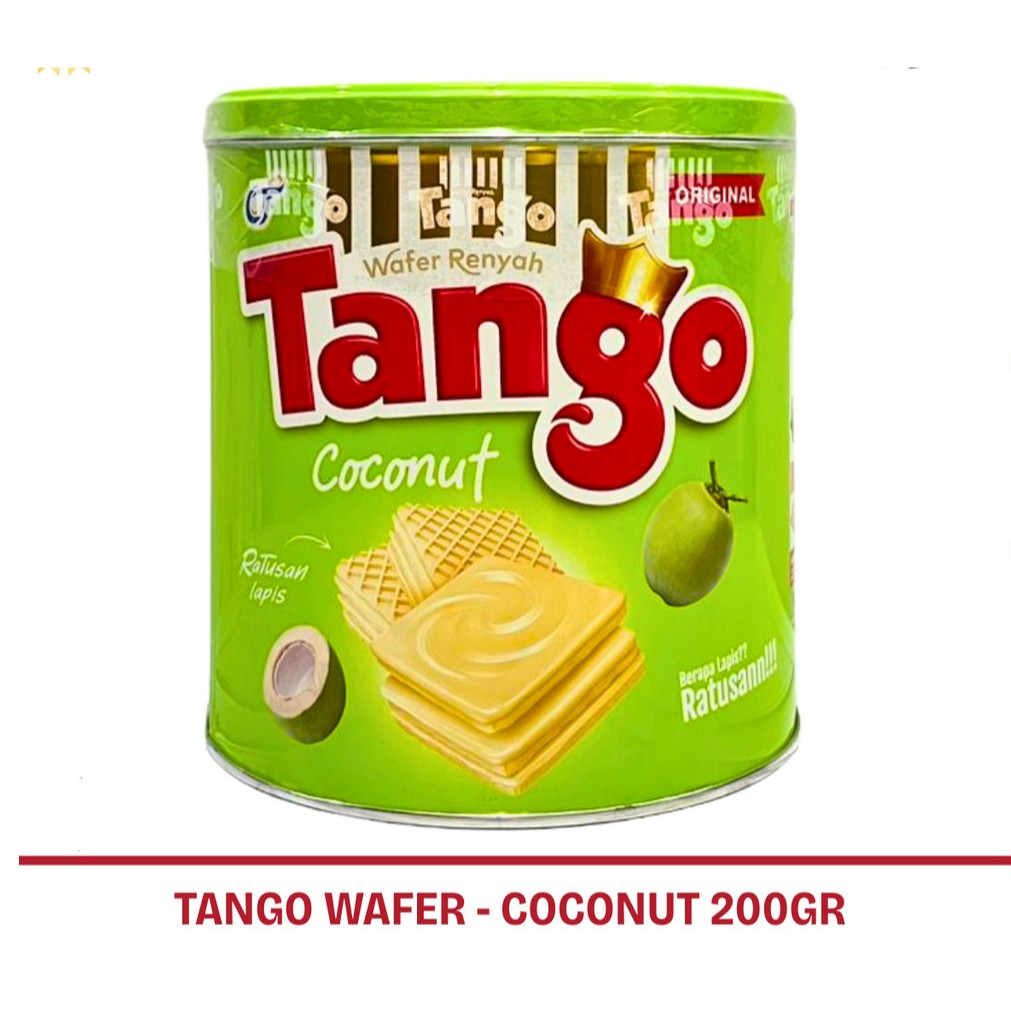BISKUIT WAFER  KUE KALENG TANGO KEJU CHEESE  / KELAPA COCONUT 200 GR