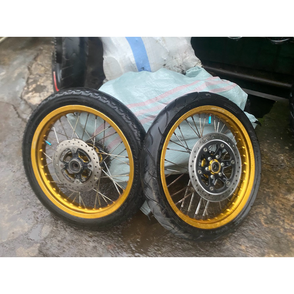 velg set  ring wilwood 17x185 17x250 tromol tiger revo bubutan