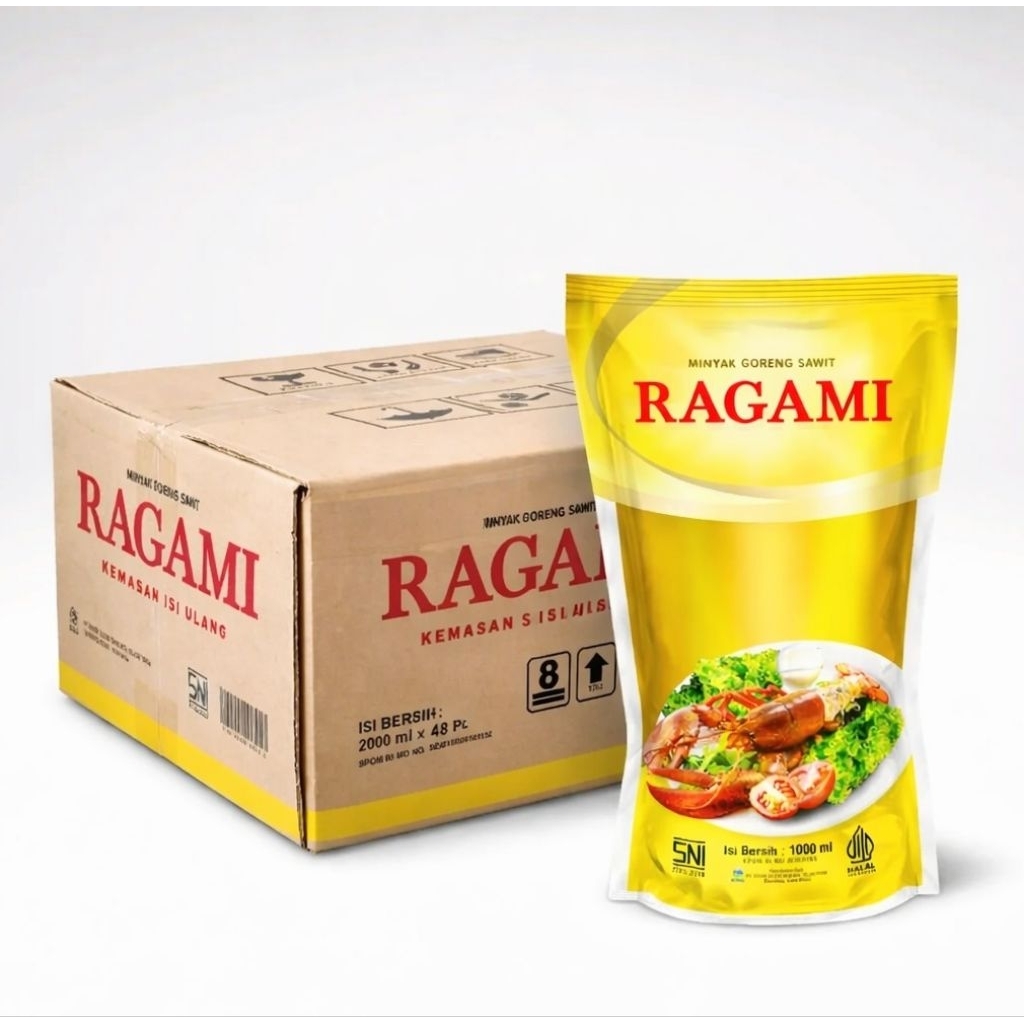 RAGAMI - Minyak Goreng Sawit Kemasan 2 liter Cartoon 1 Dus isi 6 Pouch