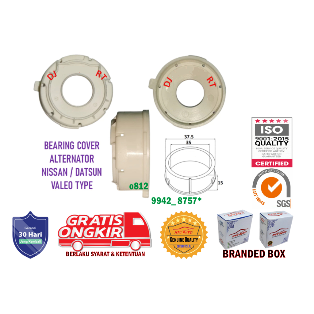 TUTUP BEARING ALTERNATOR TIPE VALEO
