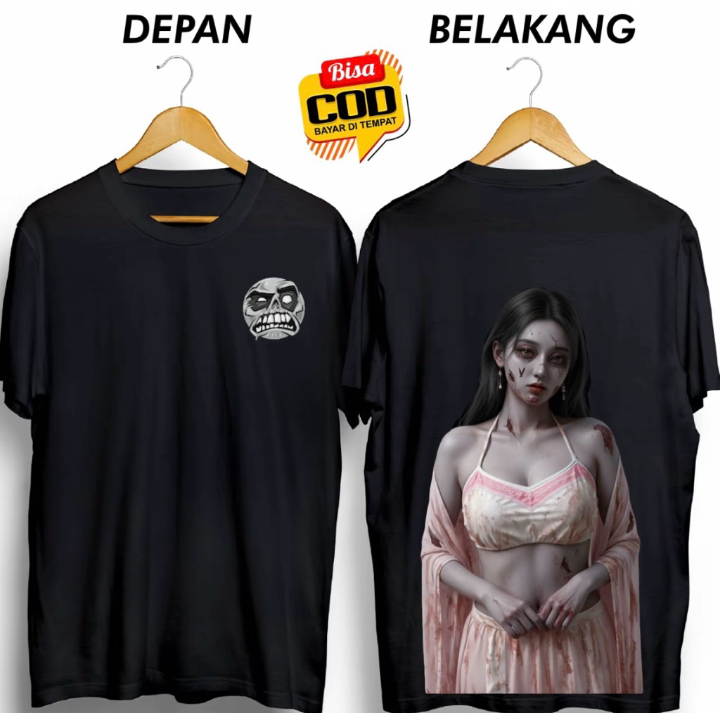 KAOS DISTRO PRIA HANTU CEWE SEKSI VIRAL DTF