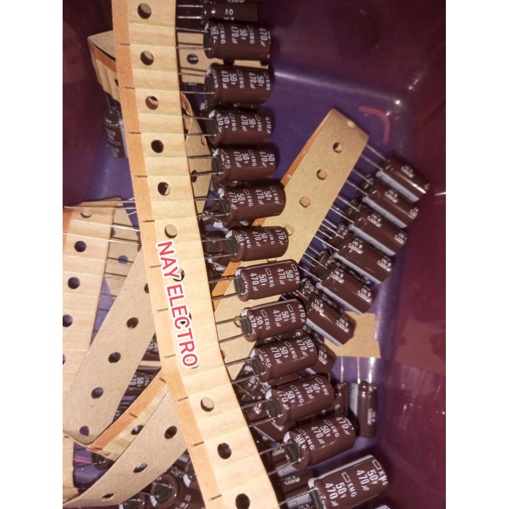 ELCO 470UF 50V  CAPASITOR 470 UF 50 V BAGUS