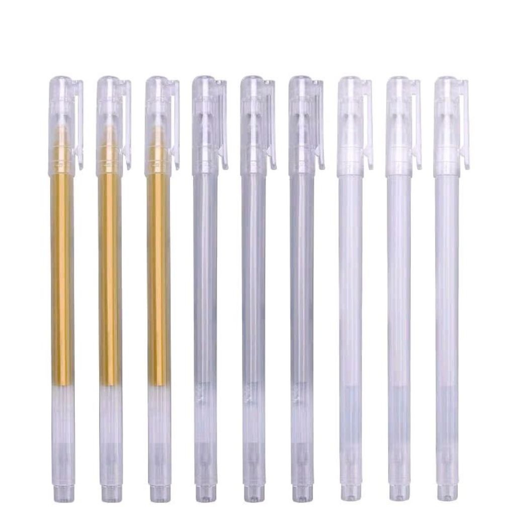 [30 Pcs] Pulpen Tinta Warna Putih Emas Silver  Metalic Pen Pulpen Tinta Samoyed