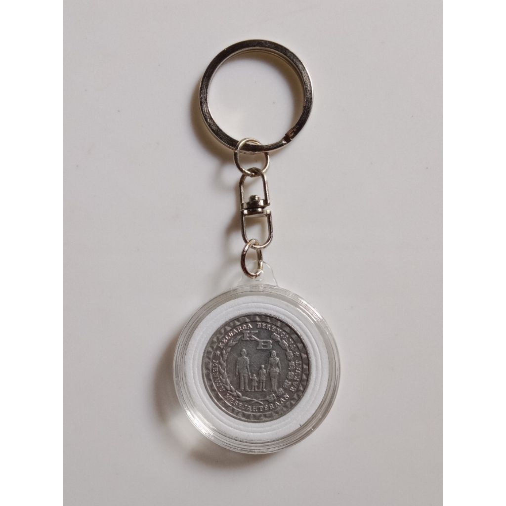 Gantungan kunci uang koin kuno 5 rupiah tahun 1979
