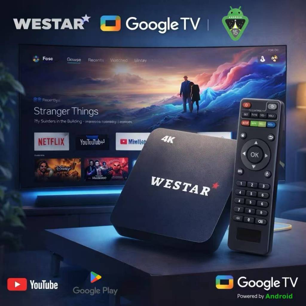 Android TV BOX WESTAR W1 5G Android OS WIFI STB 4K Smart TV Box Unlock Tv Box Netflix Global