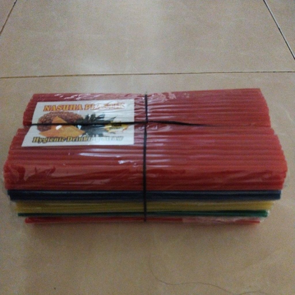 1 ikat(5 bungkus) Sedotan warna-warni / Pipet es limun / Sedotan plastik warna murah