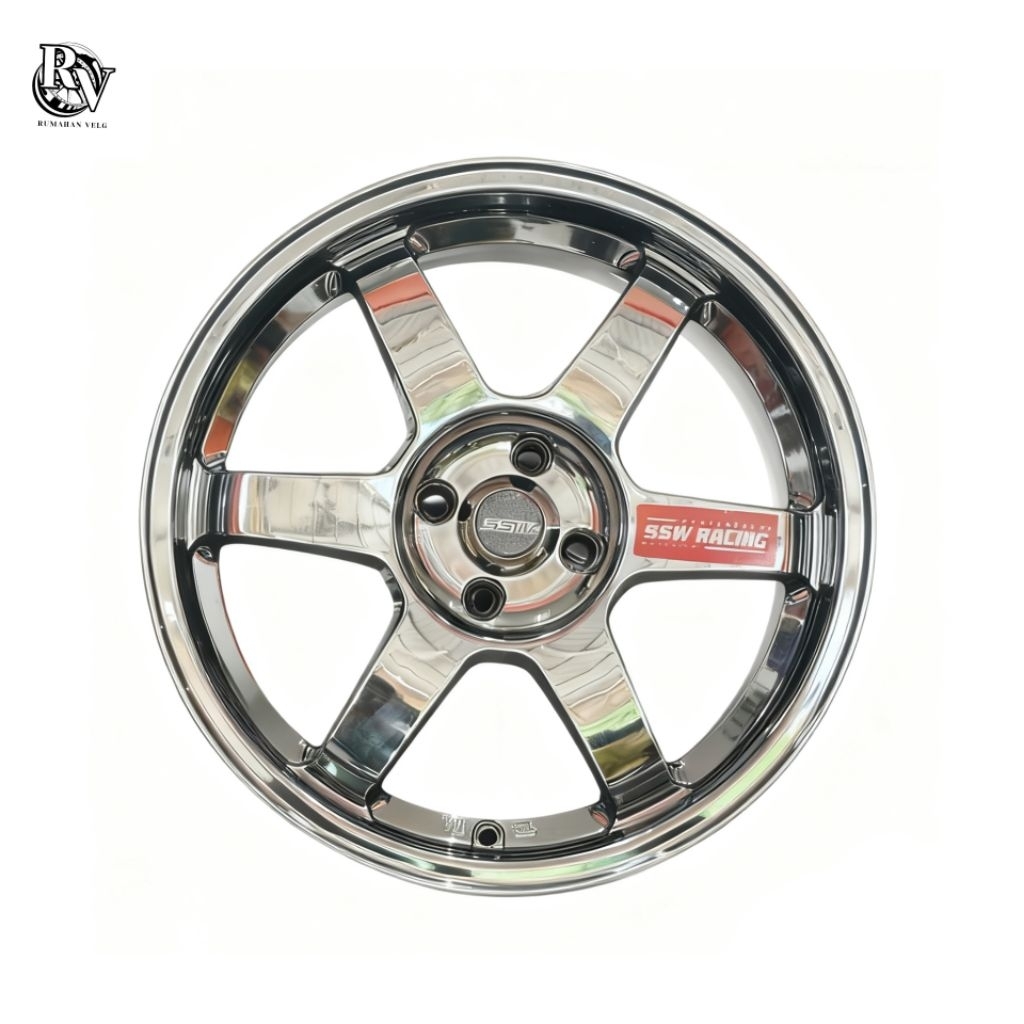 Velg mobil TE37 SSW Ring17 Cocok Jazz RS,Suzuki Fronx