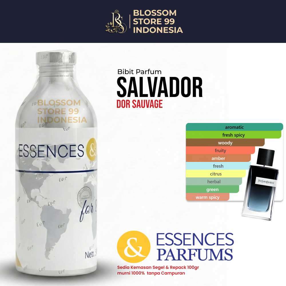 ESSENCES & PARFUMS SALVADOR 72159  - BIBIT PARFUM DIOR SAVAGE - SEGEL & REPACK 100G