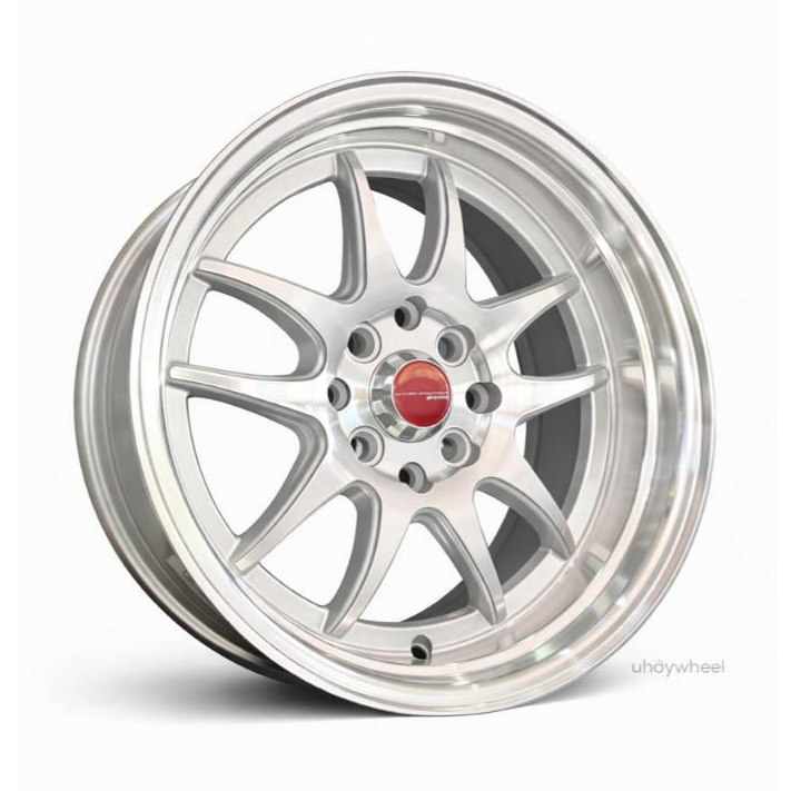 Velg Work Emotion Ring 15x7/8.25 H4x100/114.3 et 30/35 Silver | Velg Celong R15