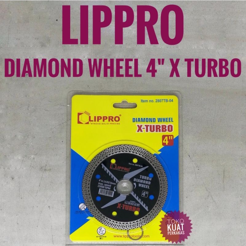 Lippro diamond wheel X Turbo 4"