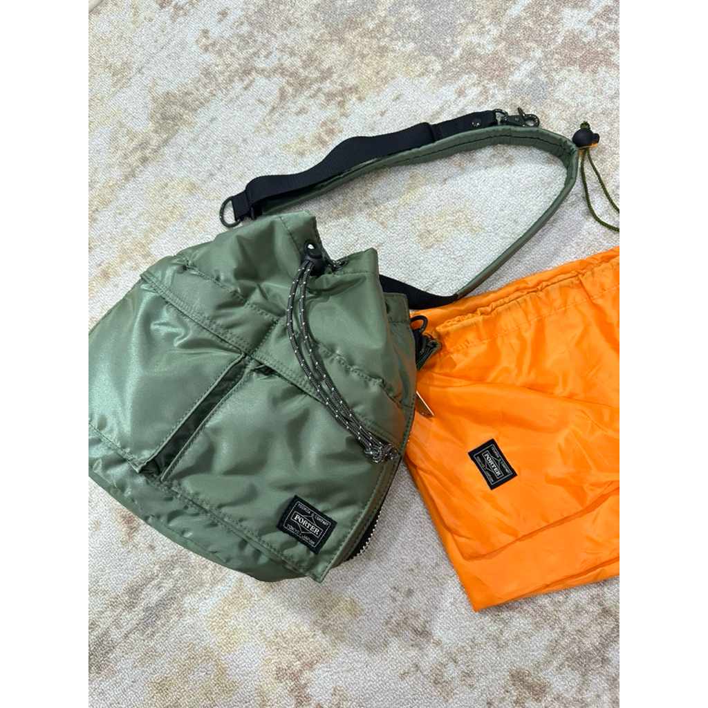 Preloved Porter Bag - Green army