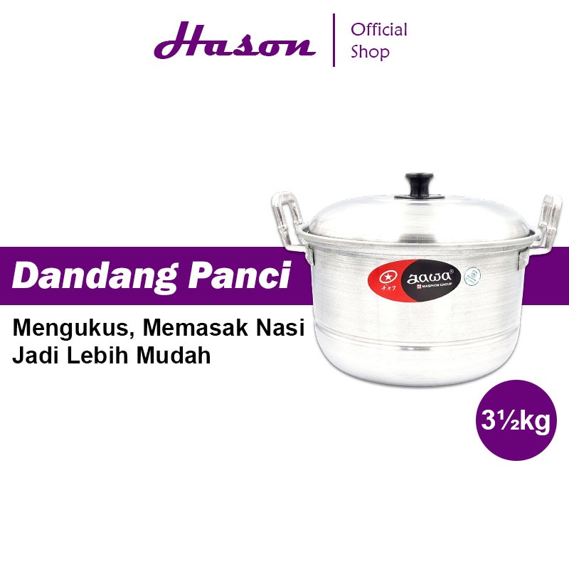 Maspion Panci Steamer 3kg Nasi + Tutup Aluminium 33cm | Kukusan Dandang Kukus