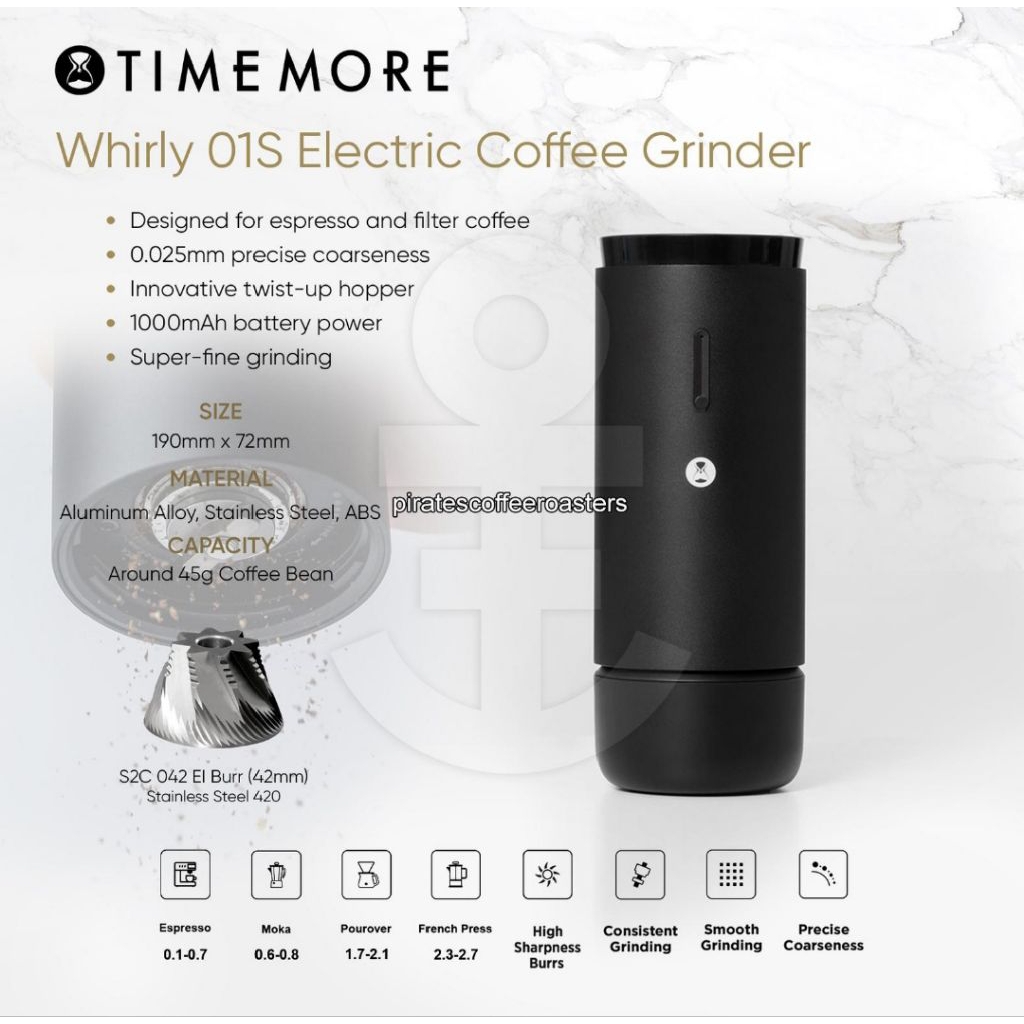 Timemore whirly01S portable Electric grinder