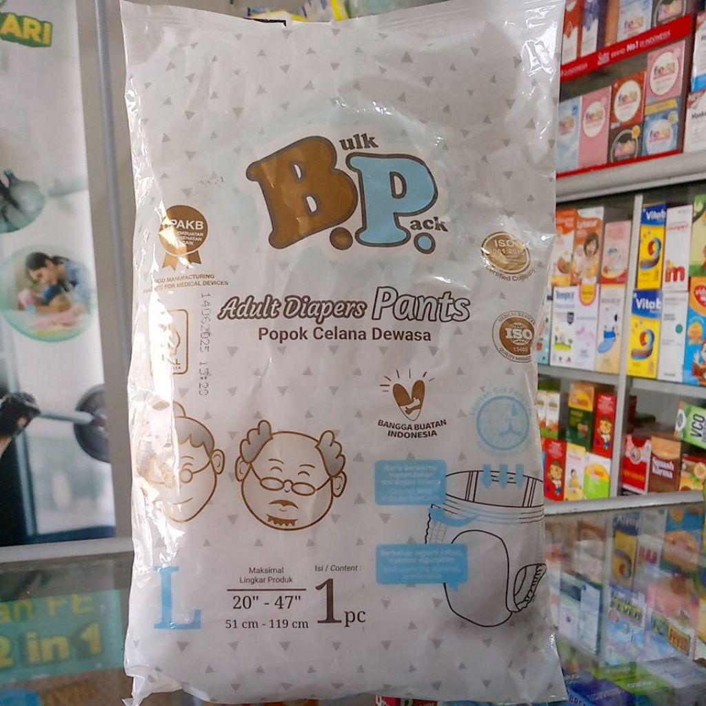 Pampers celana dewasa L /sachet