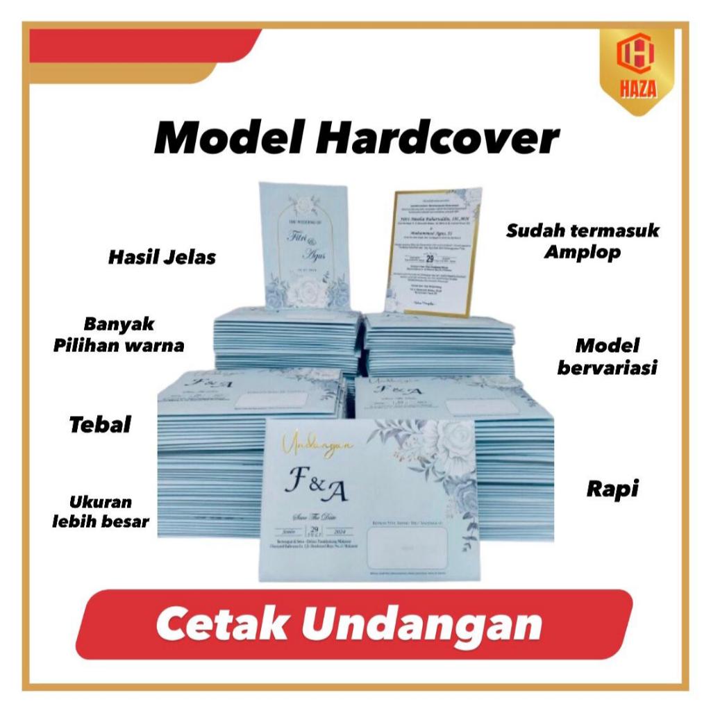 undangan hardcover selembaran, undangan pernikahan elegan, cetak undangan custom, undangan eksklusif