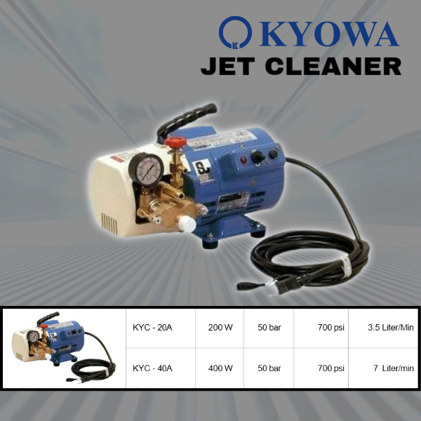 JET CLEANER HIGH PRESSURE KYOWA KYC - 40A | MESIN PEMBERSIH AC TEKANAN TINGGI KYOWA KYC – 40A MADE I