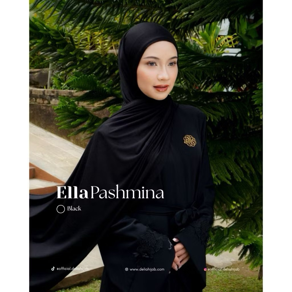 Delia Hijab - Ella Pashmina Hijab Pashmina Elegan Kekinian