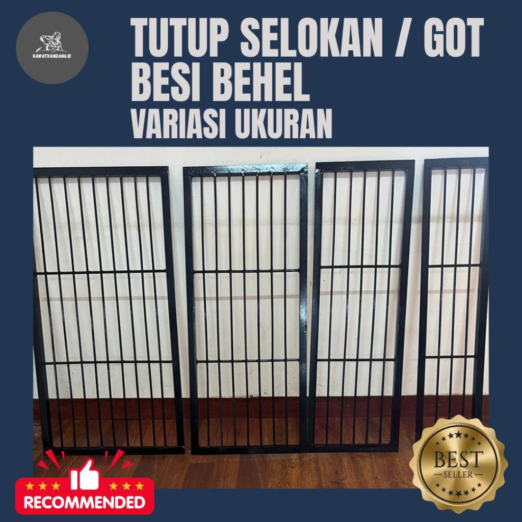 Penutup Selokan / Got Besi Behel | Variasi Ukuran