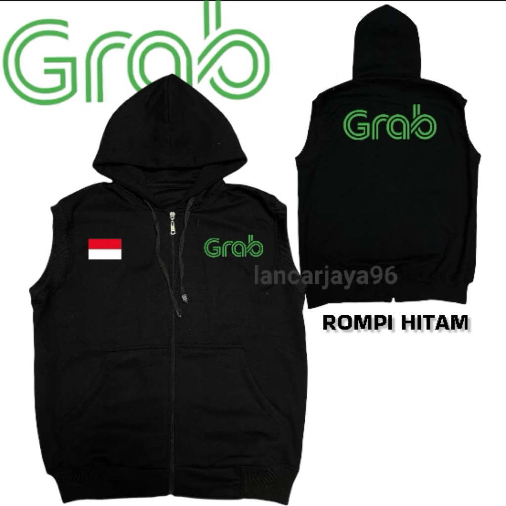 COD Jaket Rompi gRAb Terbaru / Jaket Driver Ojol Transportasi Online / Jaket Motor Terbaru
