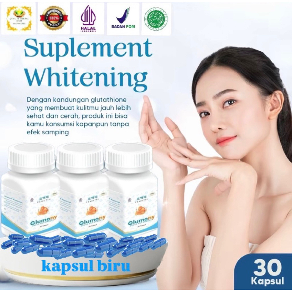 Glumony Whitening Glutathione 1 Botol Original