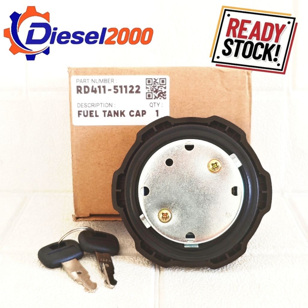 RD411-51122 CAP FUEL TANK TUTUP TANKI TANGKI SOLAR KUBOTA U35 U35-4 U45 U45S U48 U50 U50-5 U55 KX033
