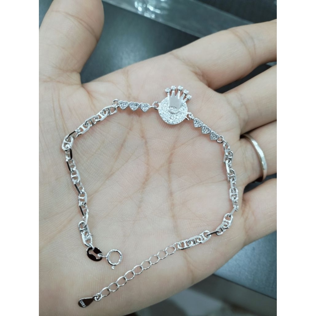 Gelang tangan Rante fashion perak- 925