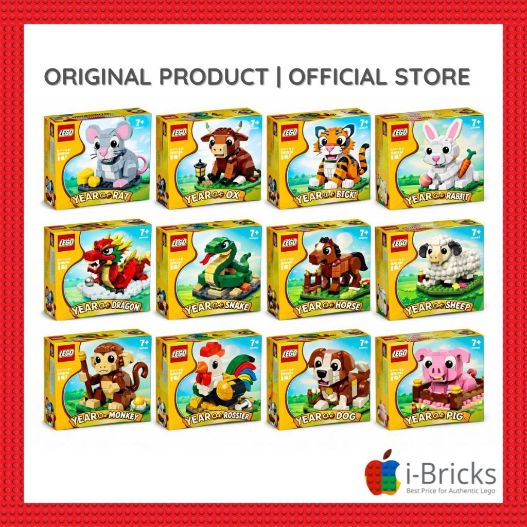 Lego Shio Year of Zodiac Full set 12 Animal