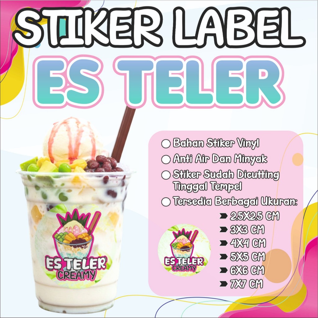 STIKER ES TELER CREAMY/ES TELER STIKER/STIKER ES TELER VIRAL