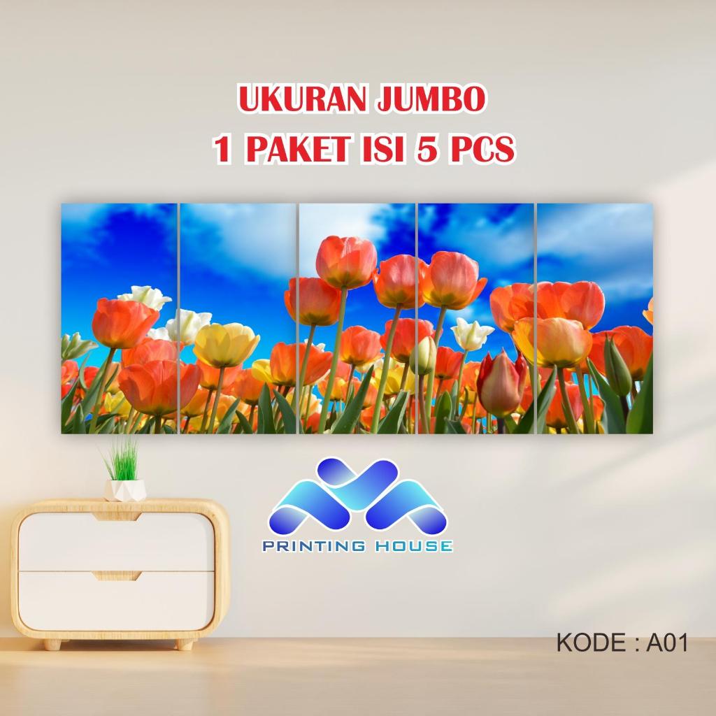 Hiasan Dinding Poster Motif bunga  papan mdf Keren Lucu Poster Wallpaper hiasan dinding Pajangan Rua