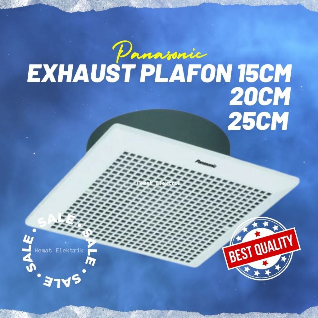 Exhaust Fan Panasonic Plafon / Atap 6-12 inch Kipas Angin Hisap