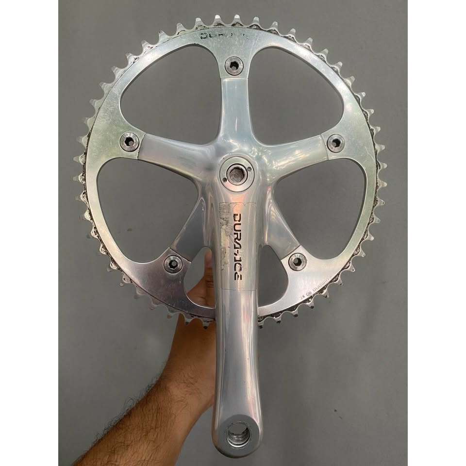 Crankset Shimano Dura Ace FC 7710 NJS 51T BCD 144, panjang arm 165 mm include bb dura ace octalink