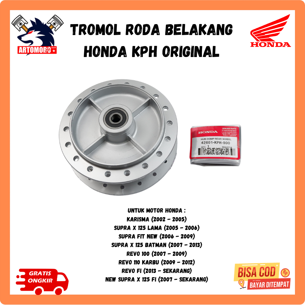 Ori Tromol Roda Belakang Supra x 125 - Supra FIT New - Karisma - Revo 110 - KPH original
