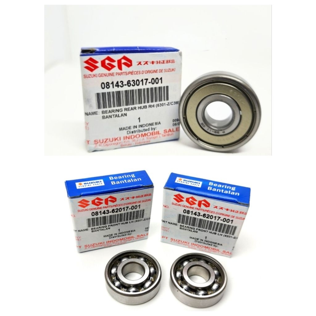 bearing klaher laher 6201 velg roda rasio original Suzuki sgp