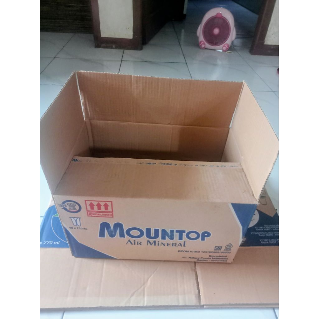 Kardus Bekas || Dus Karton Aqua Gelas || Kemasan  || Harga Murah || Satuan