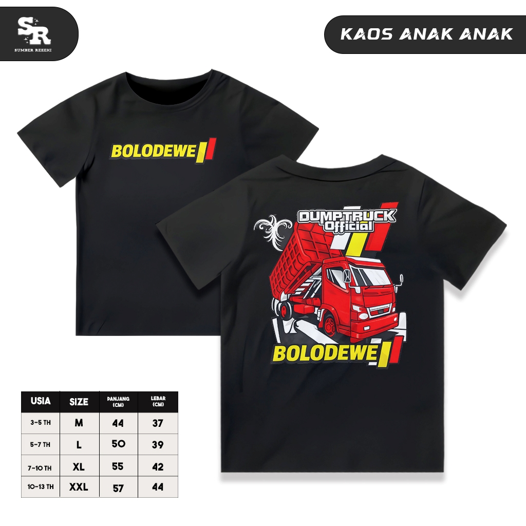 Kaos Anak Dump Truck Official Bolo Dewe Baju Truk Anak Kaos Anak Truck Oleng