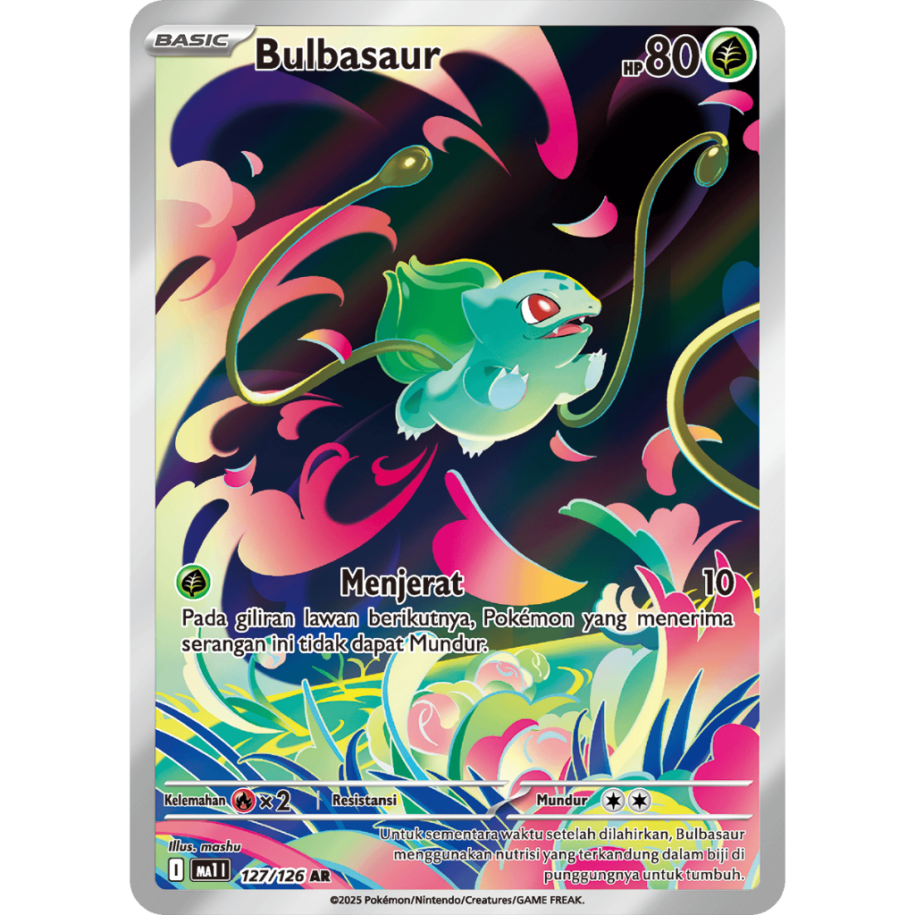 Bulbasaur AR ma1 Evolusi Mega Kartu Pokemon TCG Indonesia