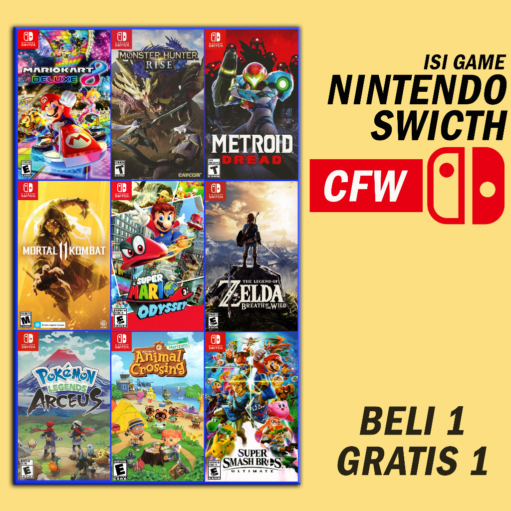 GAME nintendo switch cfw isi game bebas request full dlc