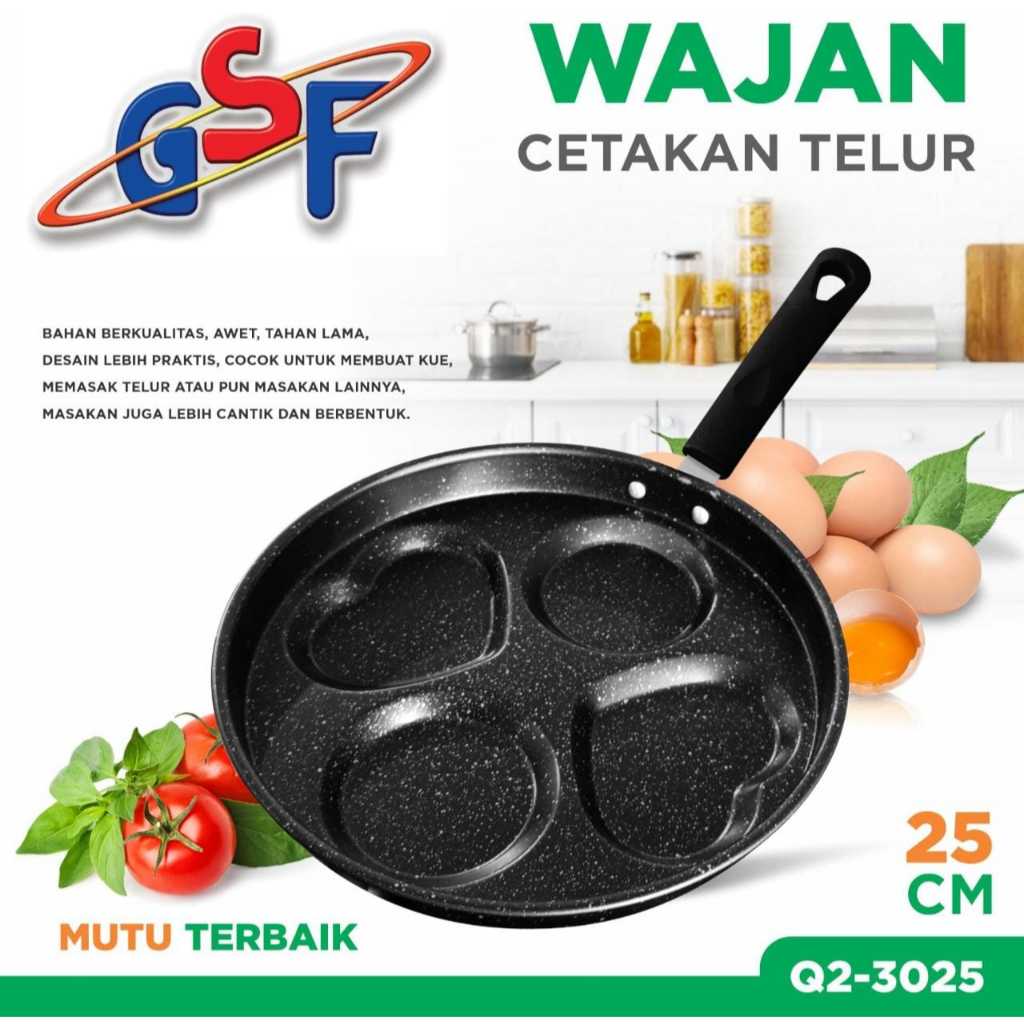 Frypan / Wajan Cetakan Telur GSF G-3025 25cm / 4L