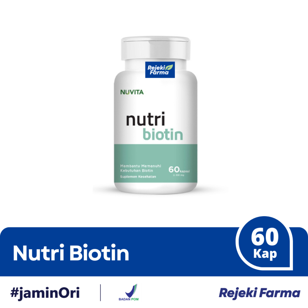 Nuvita Nutri Biotin 60 kapsul - Vitamin B 7 B7
