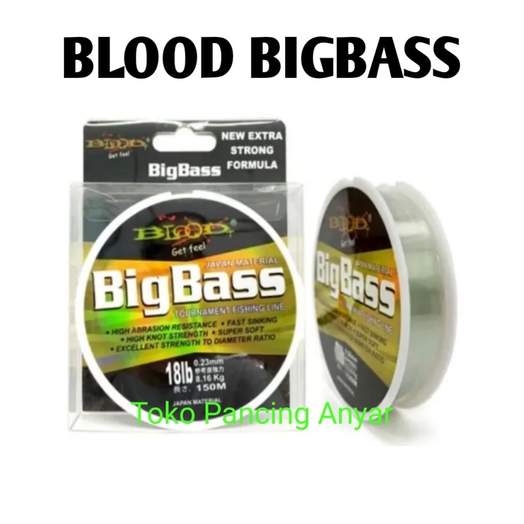 senar pancing blood big bass 150m