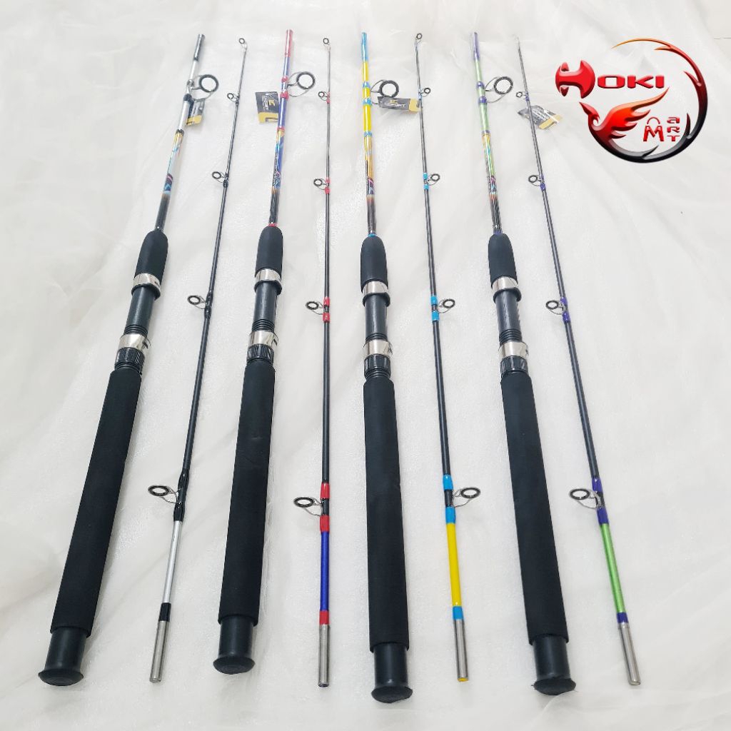 Joran spinning LOCOST ALPHA fiber solid panjang  180 joran fiber solid kuat