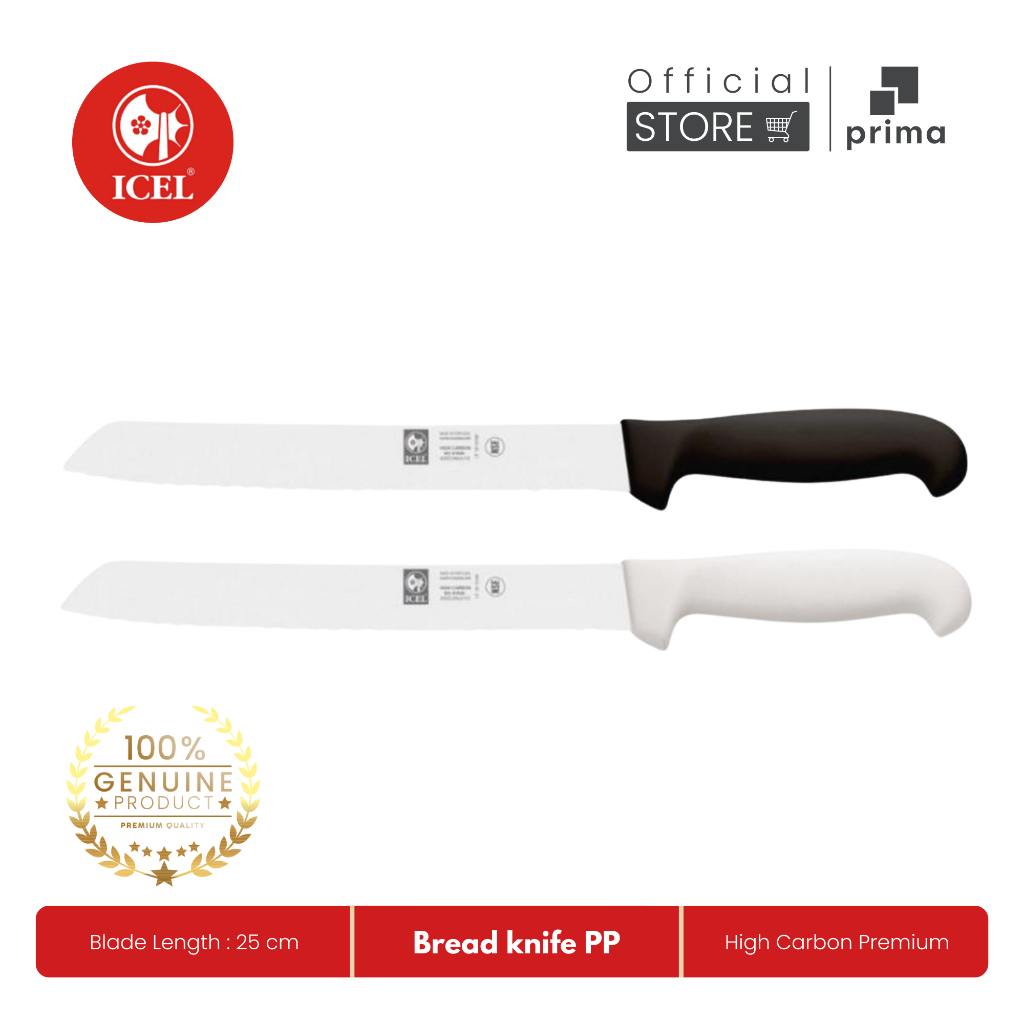 Bread knife 25 cm PP | Pisau Roti Original - ICEL