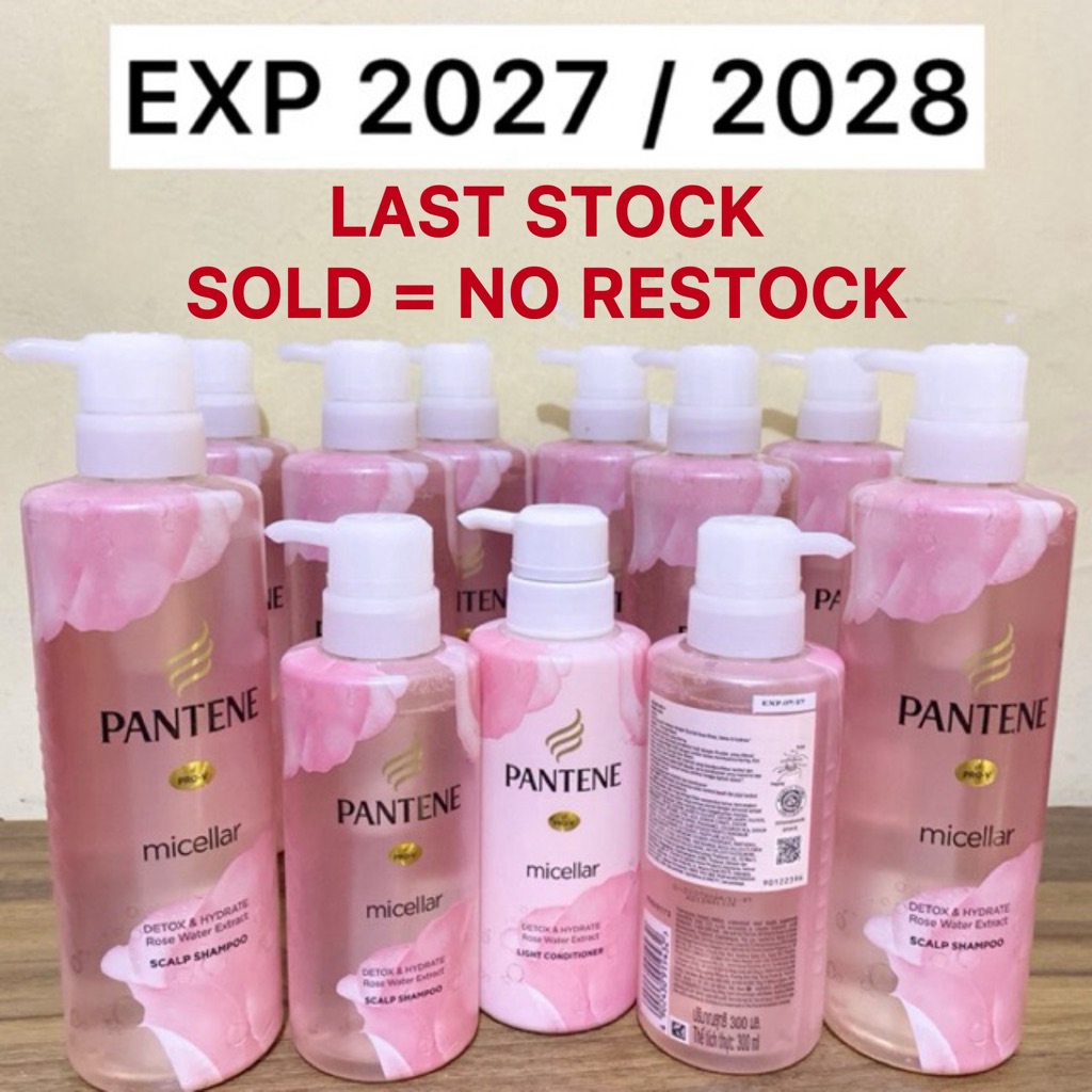 Pantene Shampoo Micellar Detox & Hydrate Rose Water Extract