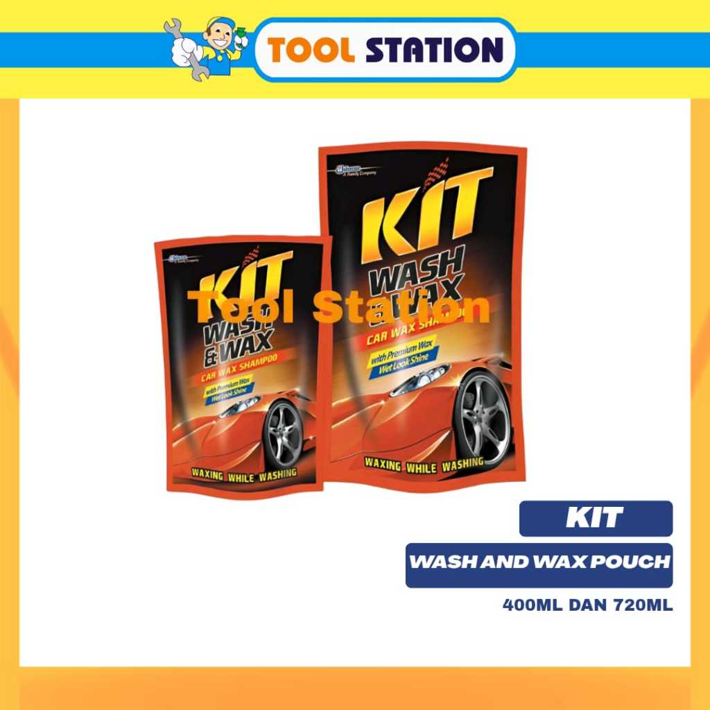 KIT WASH AND WAX POUCH 720ML